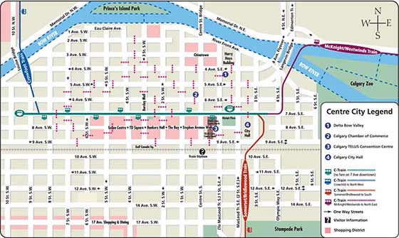 Map Of Downtown Calgary Welcome To Calgary! Canada Welcomes Idb Delegates To Calgary, Canada! Heart  Of The New West™